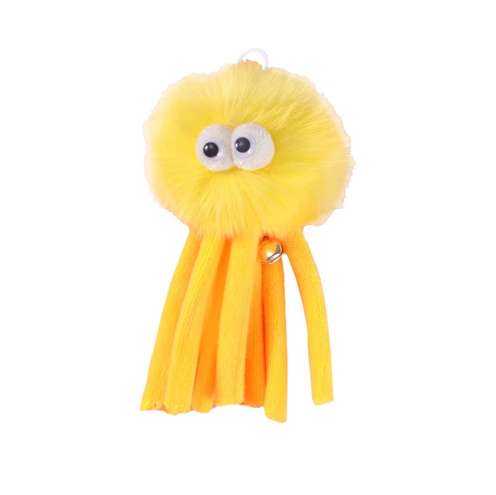 Восьминіг плюшевий на резинці з присоскою, 6 см